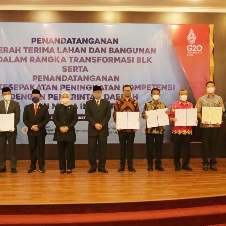 5 Provinsi dan Kabupaten  Serahkan Lahan dan Bangunan dalam rangka Transformasi BLK